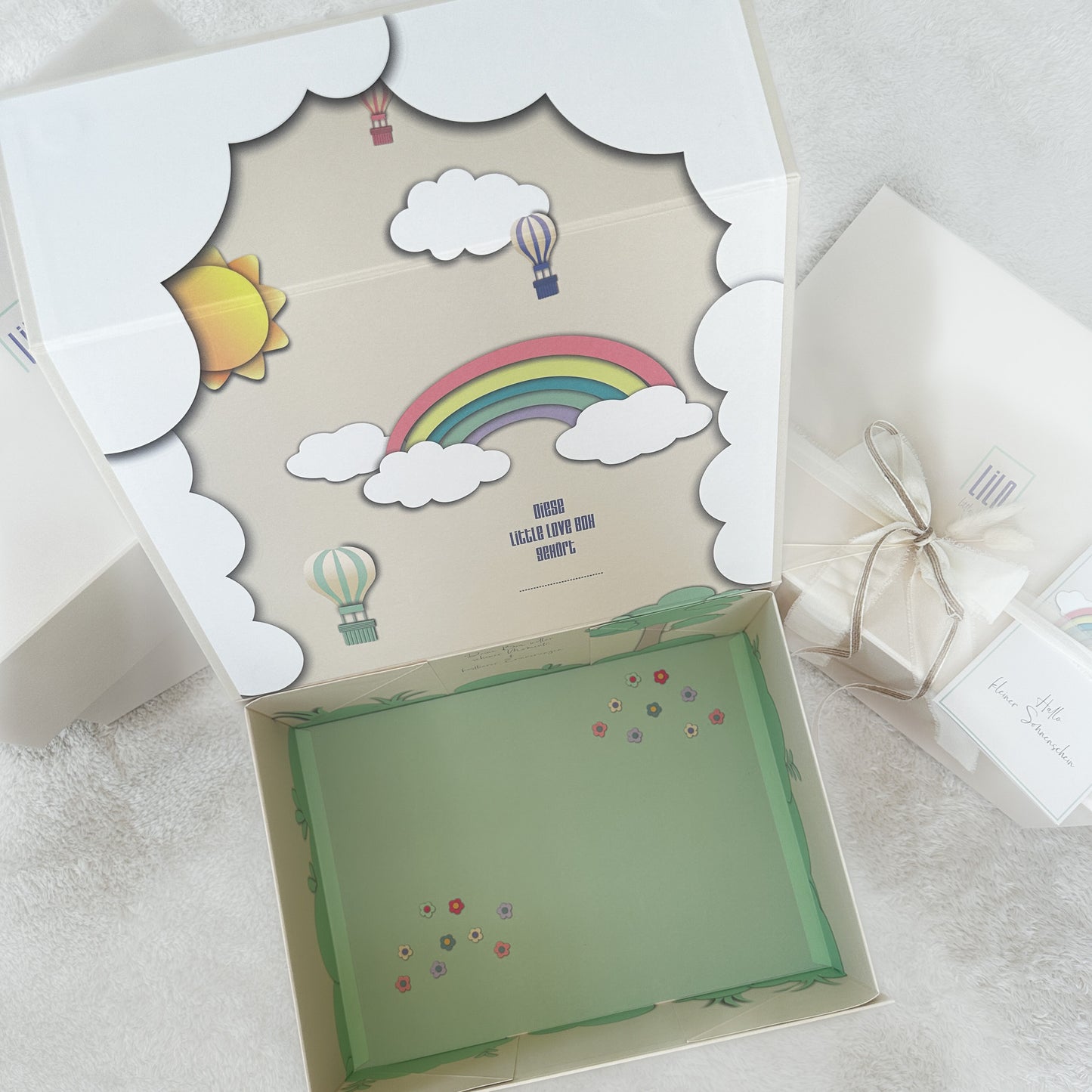 Leere LiLo-Geschenkbox