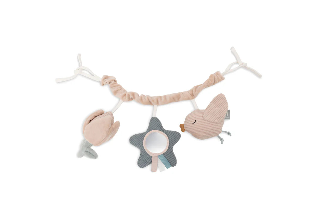 Kinderwagenkette Lovely Birds von Jollein – Spielspaß & Sinnesanregung für unterwegs