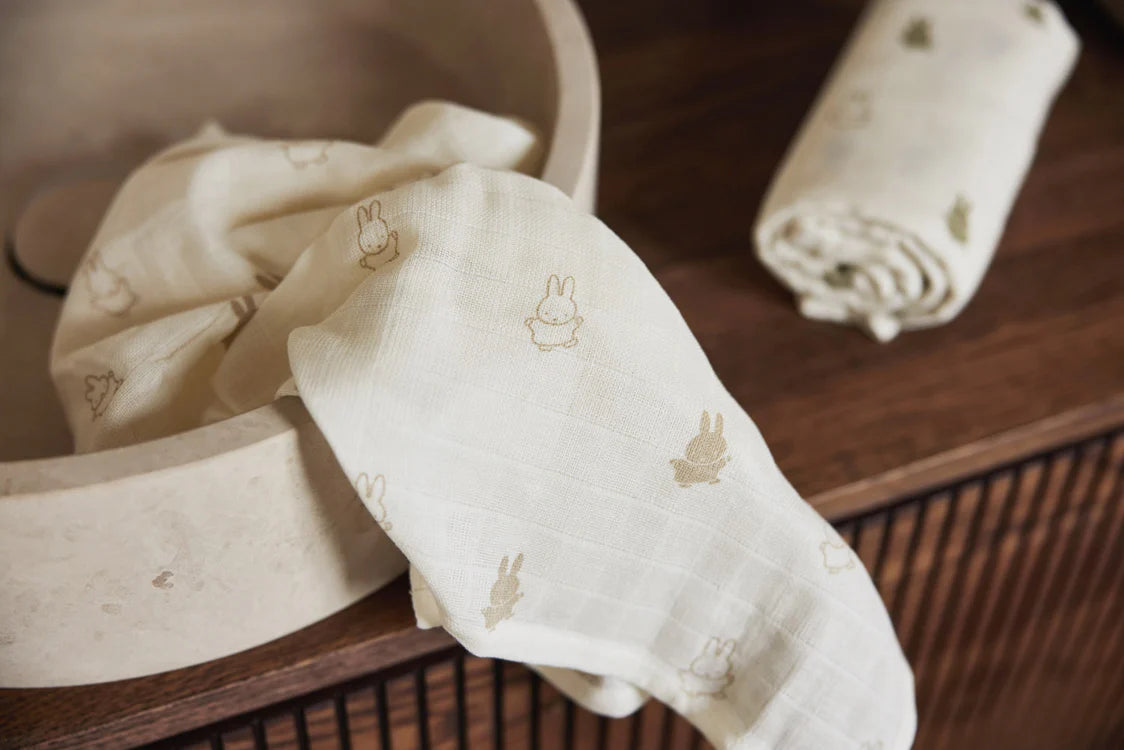 Musselin-Spucktuch 70x70 cm miffy-Design (3er Pack)