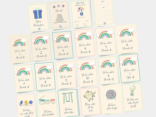 Meilensteinkarten Übersicht über alle Motive