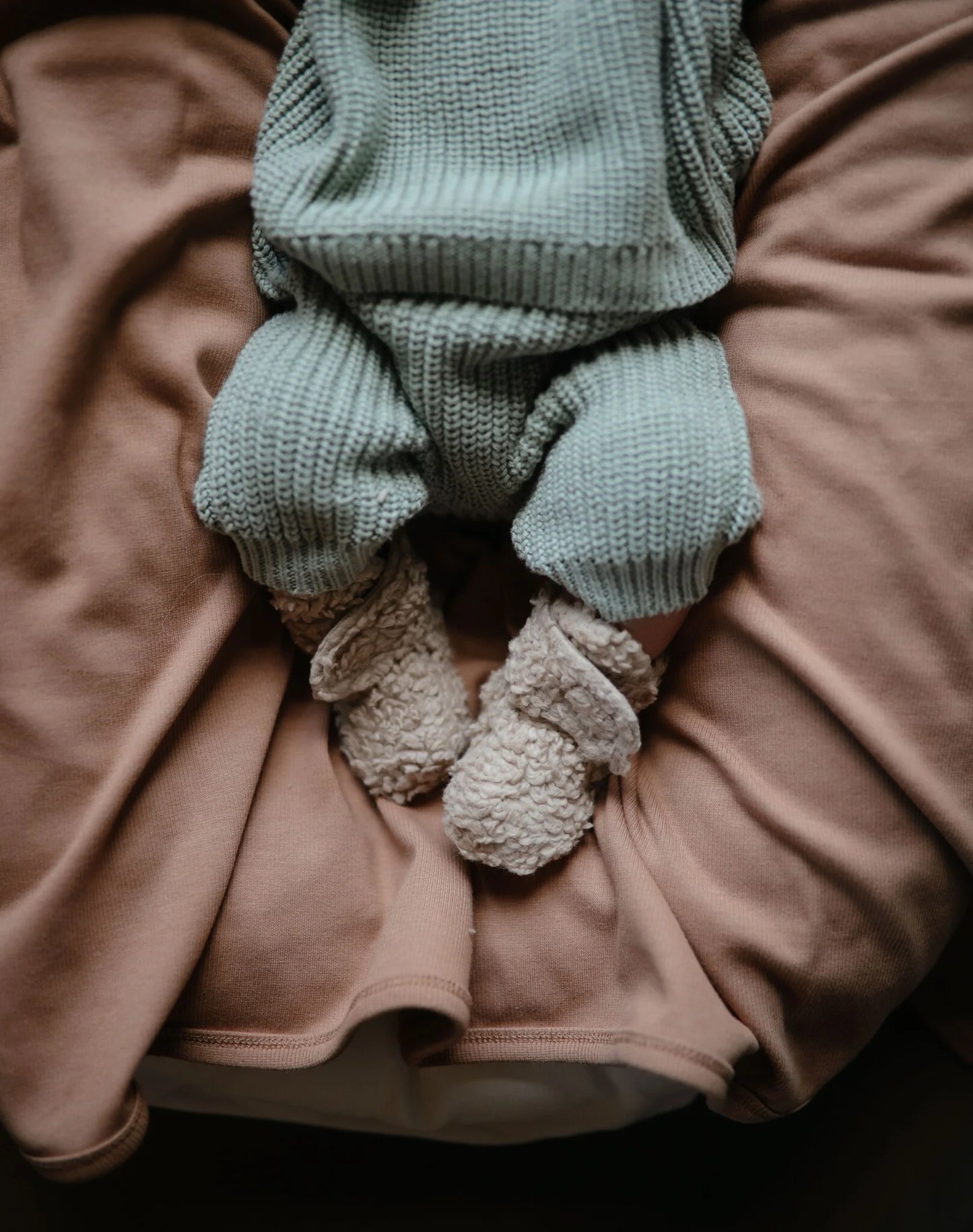 Babyschuhe aus Bio-Sherpa-Baumwolle