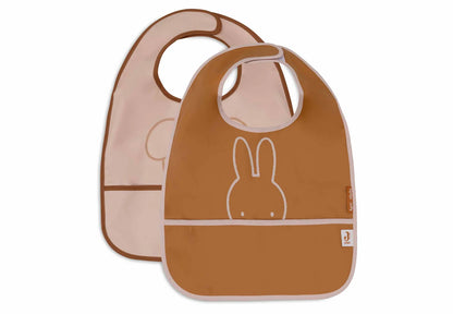 2 Lätzchen im Miffy Design von Jollein rose farben