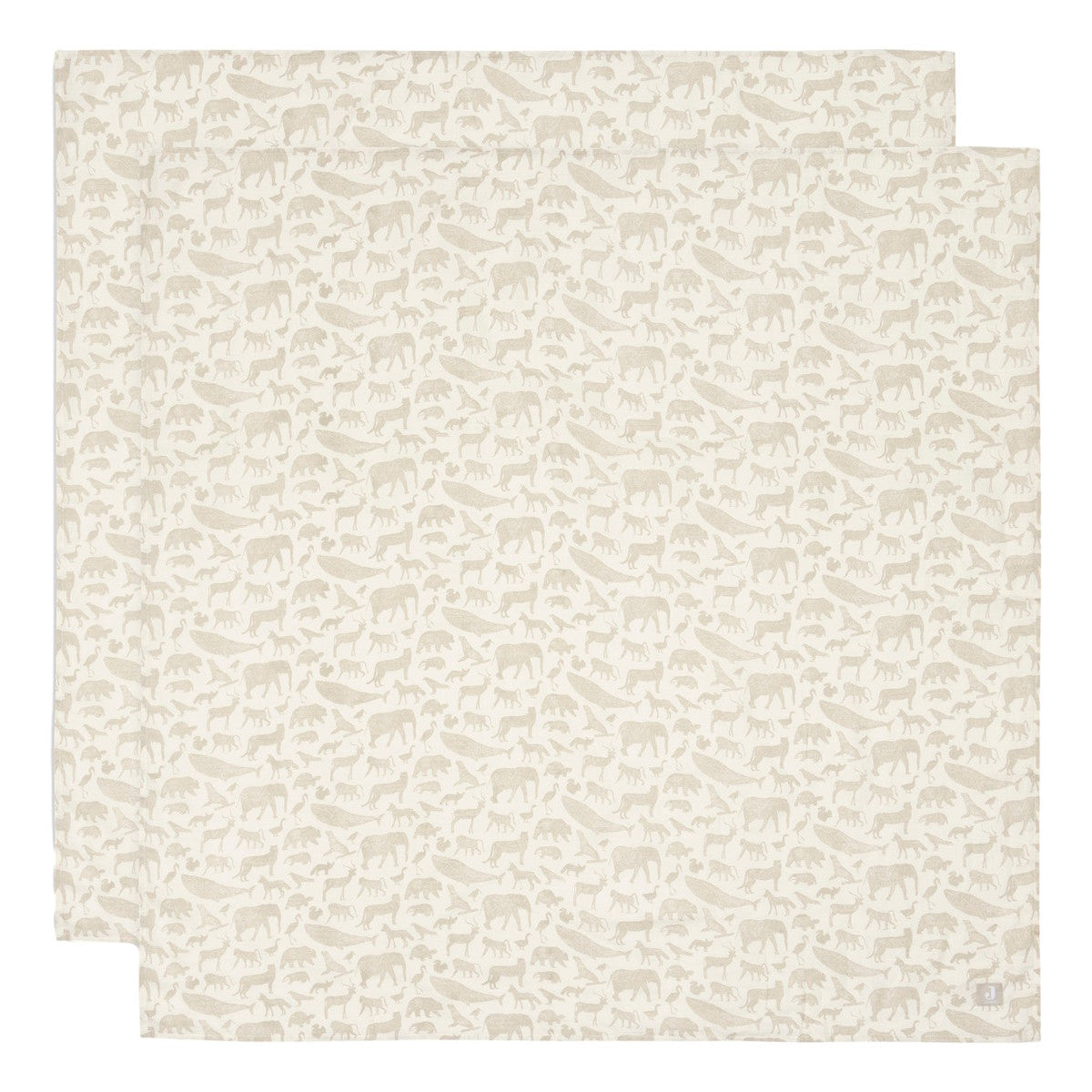 Große Mulltücher aus Musselin – 2er Set (Tiermuster | 115x115 cm)